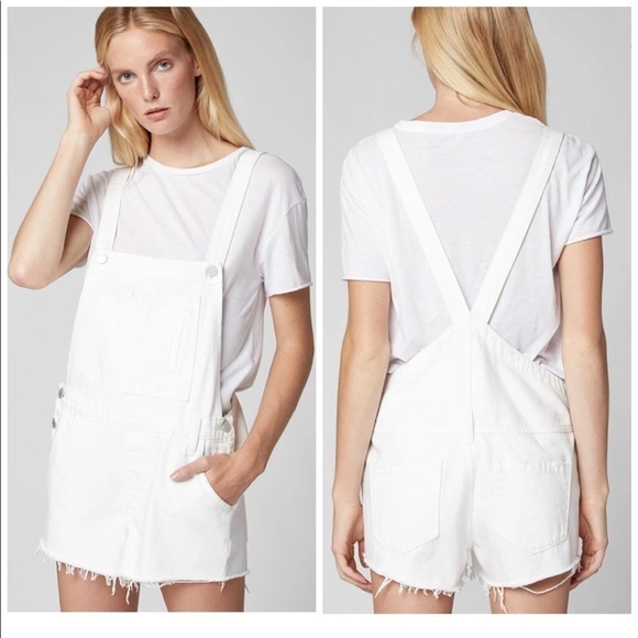 Blank NYC Lightbox White Overalls - Picture 1 of 8